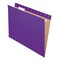 Pendaflex 1/5-Cut Tabs Letter Size Colored Hanging Folders - Violet (25/Box)